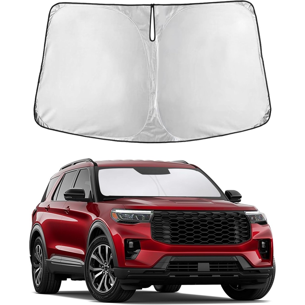 image:imageAutovir Windshield Sun Shade 20172026 Tesla Model 3 amp Y 280T Visor ShadeExplorer 20202026
