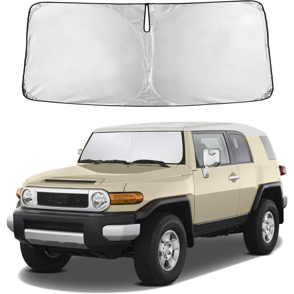 image:imageAutovir Windshield Sun Shade 20172026 Tesla Model 3 amp Y 280T Visor ShadeFj Cruiser 20072014
