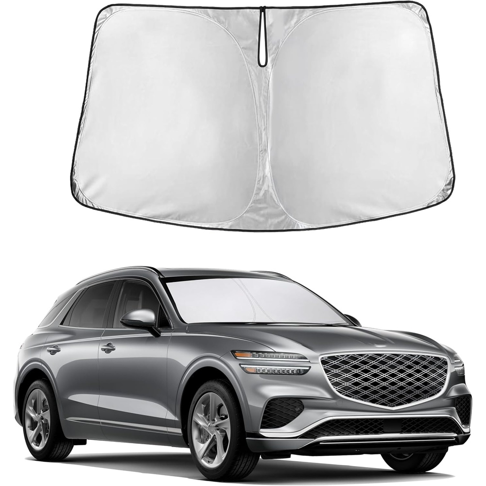 image:imageAutovir Windshield Sun Shade 20172026 Tesla Model 3 amp Y 280T Visor ShadeGv70 20222026
