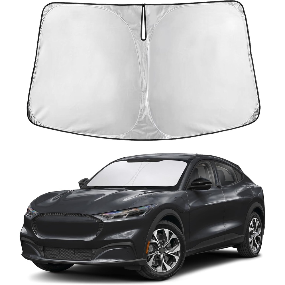 image:imageAutovir Windshield Sun Shade 20172026 Tesla Model 3 amp Y 280T Visor ShadeMustang Mache 20212026