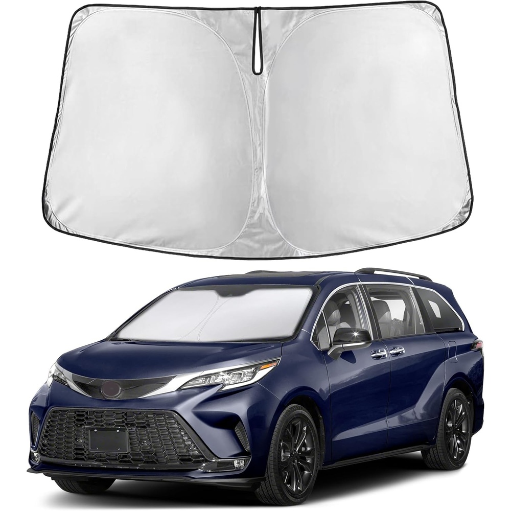 image:imageAutovir Windshield Sun Shade 20172026 Tesla Model 3 amp Y 280T Visor ShadeSienna 20212026