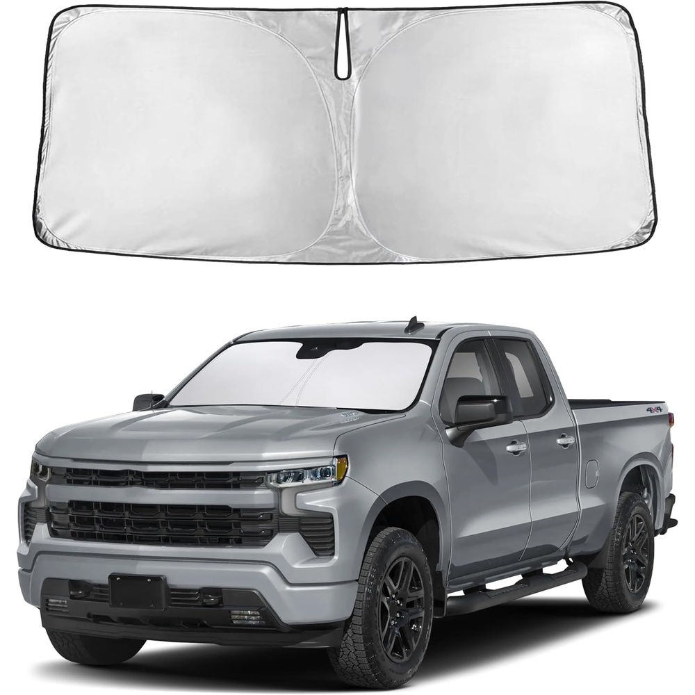 image:imageAutovir Windshield Sun Shade 20172026 Tesla Model 3 amp Y 280T Visor ShadeSilverado 1500 20192026