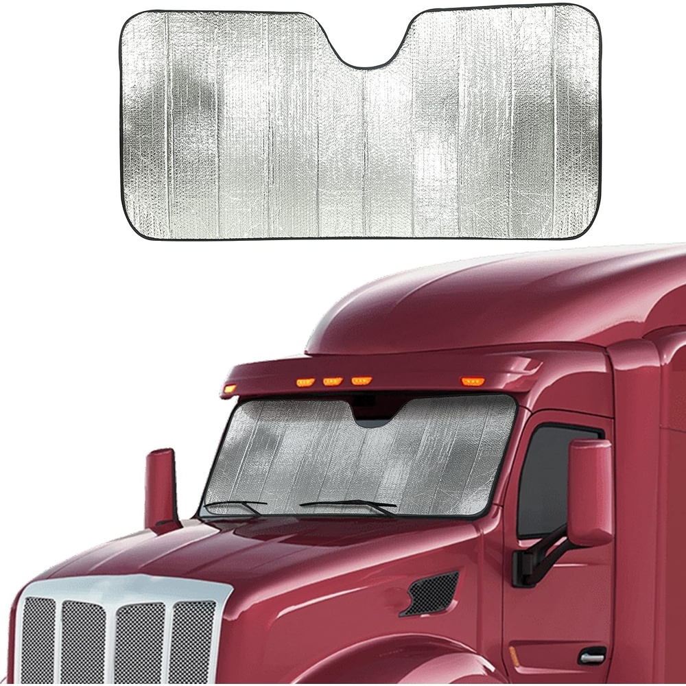 image:imageEcoNour Accordion Car Windshield Sun Shade for Trucks Car Window Shades for Large SUVs amp Pickups UV Blocker Sun Visor for Interior Protection amp Heat Control XL 66 x 27 InchesXXLarge