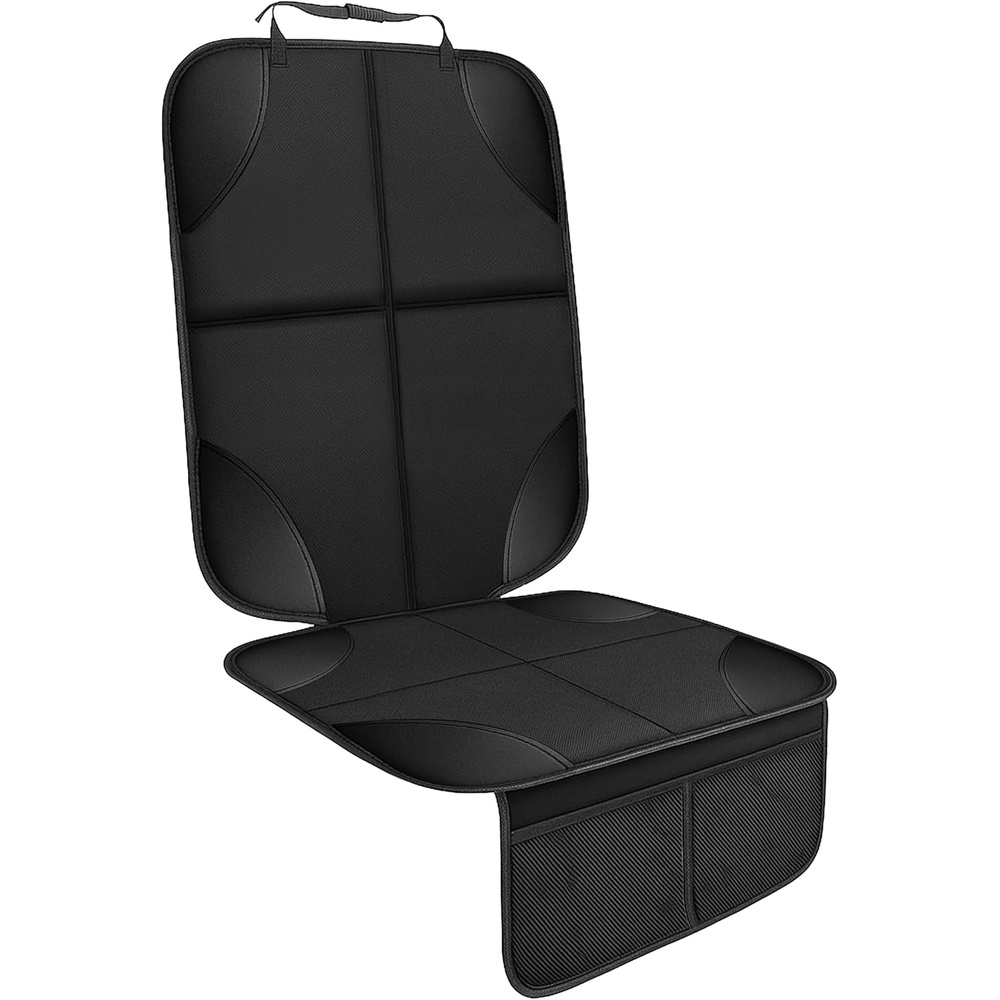 image:imageEcoNour Car Seat Protector 2 Pack 600D Waterproof Fabric Thick Padding NonSlip Backing Seat Cover Mat for Baby Car Seat amp Pets Guards Against Spills Stains amp Scratches1Pack