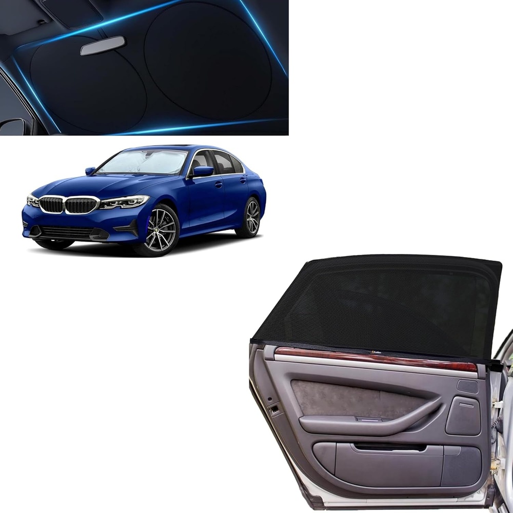 image:imageEcoNour Car Windshield Sun Shade Car Window Screens for Camping Pack of 2