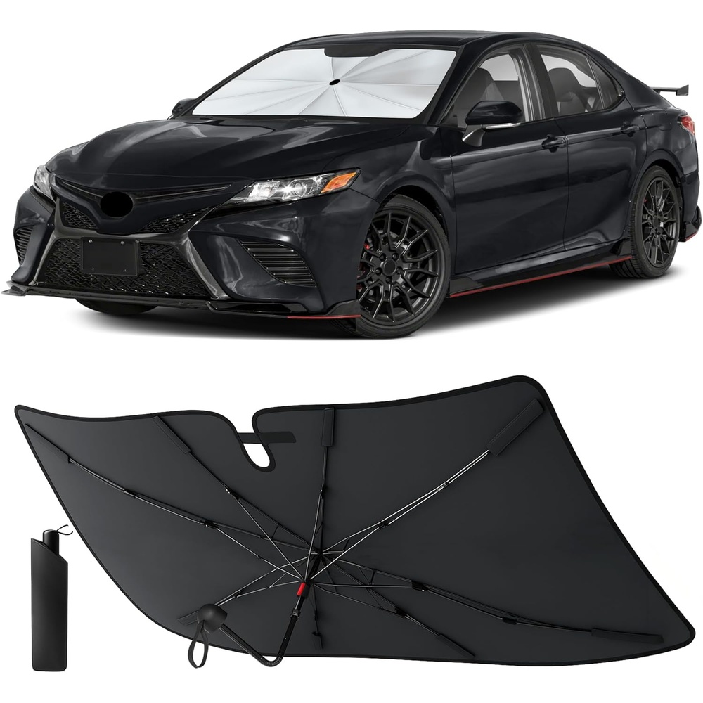 image:imageEcoNour Foldable Windshield Sun Shade Fit for 20182022 2023 2024 Toyota Camry Sunshade amp Window Tint Front Car Window Shades Sun Visor UV Protection Heat Blocker Car Accessories