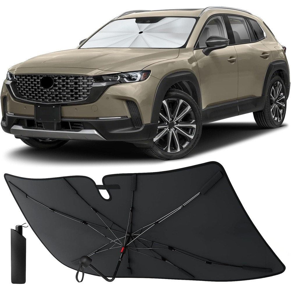 image:imageEcoNour Foldable Windshield Sun Shade Fit for 20232024 2025 2026 Mazda CX50 Sunshade amp Window Tint Front Car Window Shades Sun Visor UV Protection Heat Blocker Car Accessories