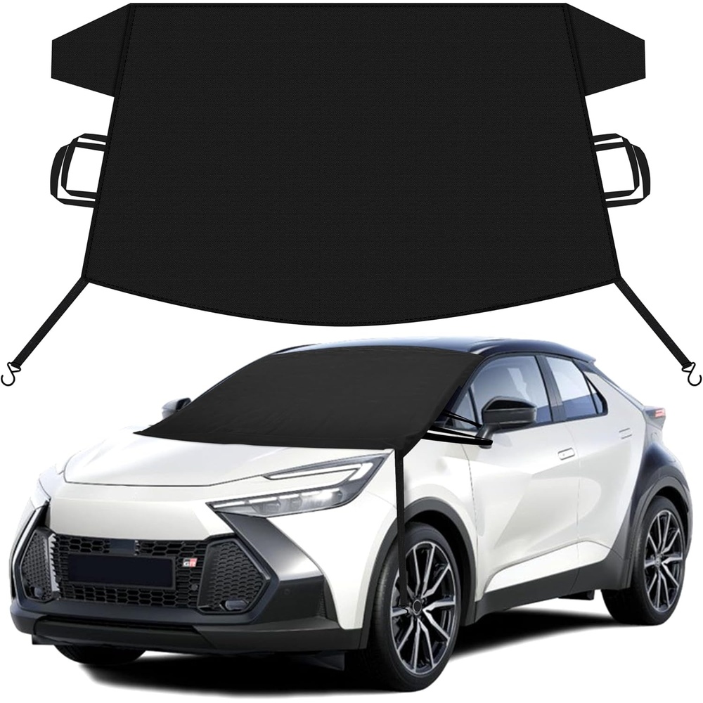 image:imageEcoNour Snow Cover for Toyota Tacoma  HeavyDuty Windshield Cover for Ice and Snow Protection  600D Oxford Winter Car Cover with SHook StrapsFit for Chrysler CHR