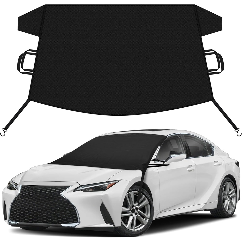 image:imageEcoNour Snow Cover for Toyota Tacoma  HeavyDuty Windshield Cover for Ice and Snow Protection  600D Oxford Winter Car Cover with SHook StrapsFit for Lexus IS 300