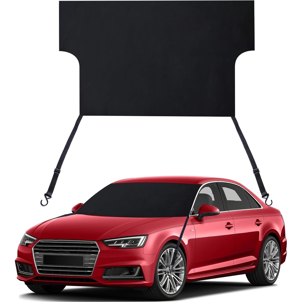 image:imageEcoNour Windshield Cover for Ice and Snow EasyInstall with Adjustable Hooks amp Storage Bag Ice amp Snow Protection AntiTheft Windshield Covers