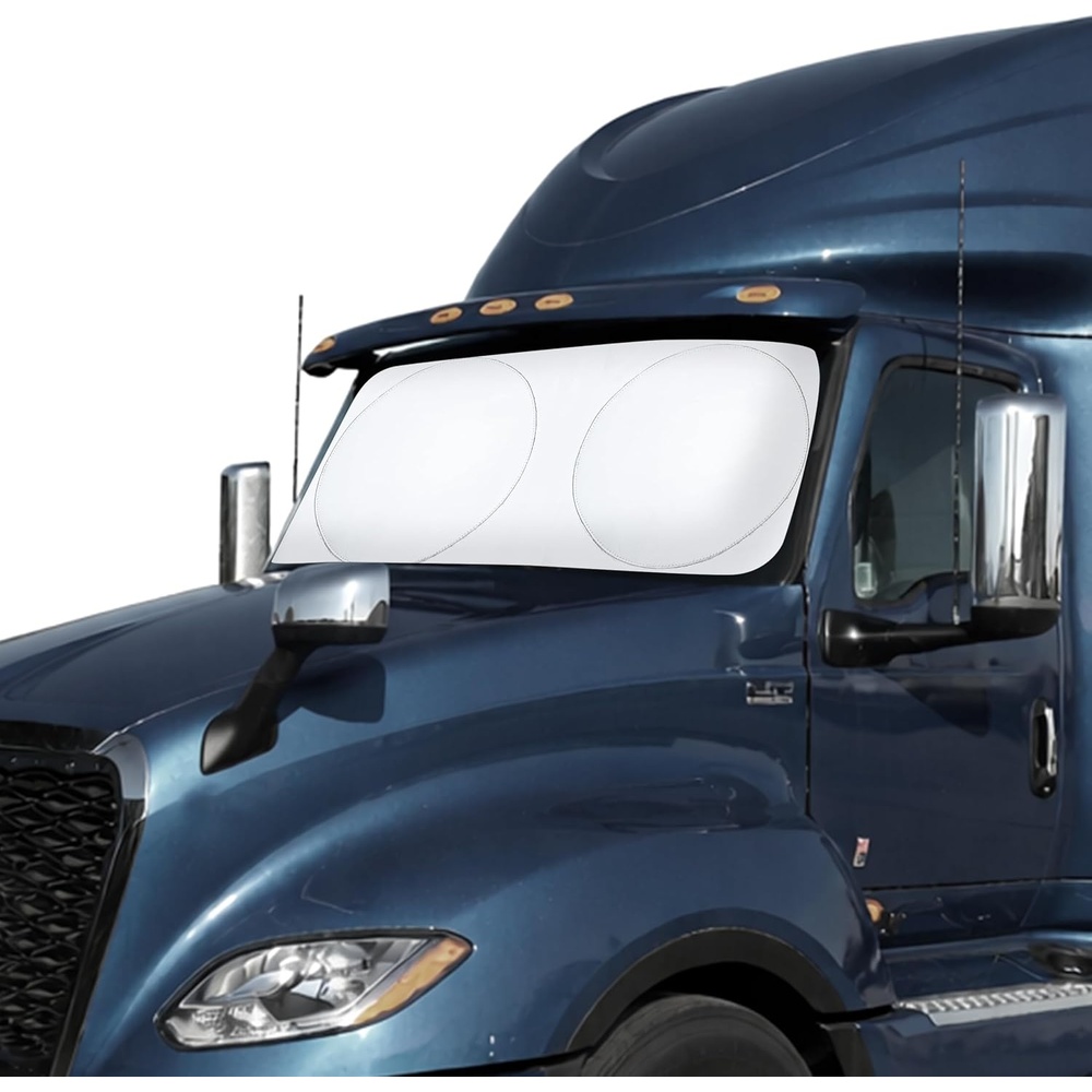 image:imageEcoNour Windshield Sun Shade Fit for 20132024 2025 2026 Peterbilt 579 Sun Shade Front Window Sun Visor UV Protection Heat Blocker Foldable Car AccessoriesFit for International LT Series 20182026