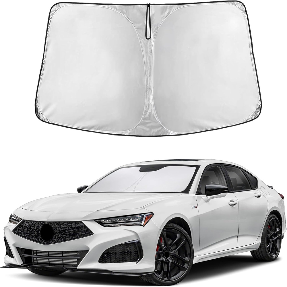 image:imageEcoNour Windshield Sunshade Compatible for Acura TLX 20212024 2025 2026 Sun Visor for Front Windshield amp Window Sun Shade Cover UV Heat Blocker amp Protector Car Accessories