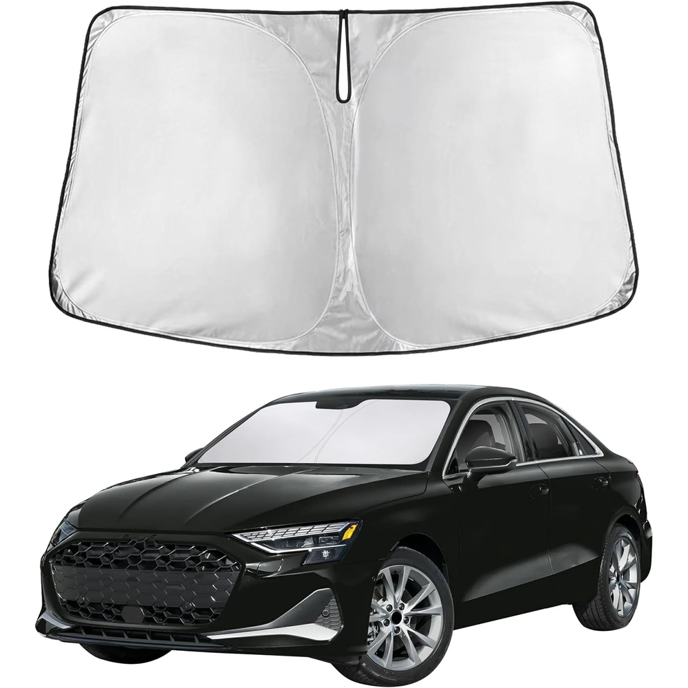 image:imageEcoNour Windshield Sunshade Compatible for Audi A3 20222023 2024 2025 Sun Visor for Front Windshield amp Window Sun Shade Cover UV Heat Blocker amp Protector Car Accessories