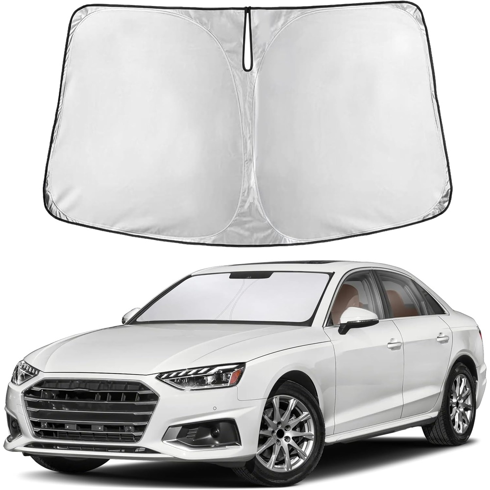 image:imageEcoNour Windshield Sunshade Compatible for Audi A4 20172023 2024 2025 Sun Visor for Front Windshield amp Window Sun Shade Cover UV Heat Blocker amp Protector Car Accessories