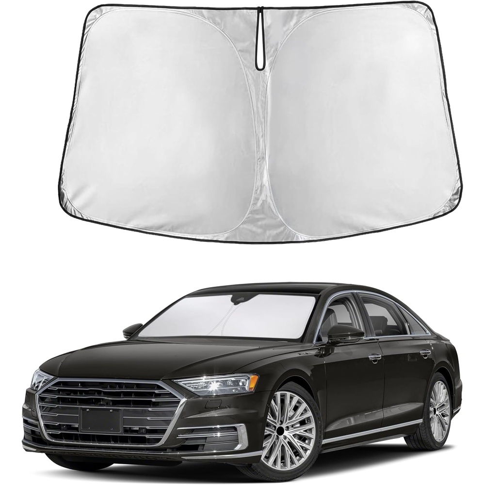 image:imageEcoNour Windshield Sunshade Compatible for Audi A8 Model 20192025 2026 Sun Visor for Front Windshield amp Window Sun Shade Cover UV Heat Blocker amp Protector Car Accessories