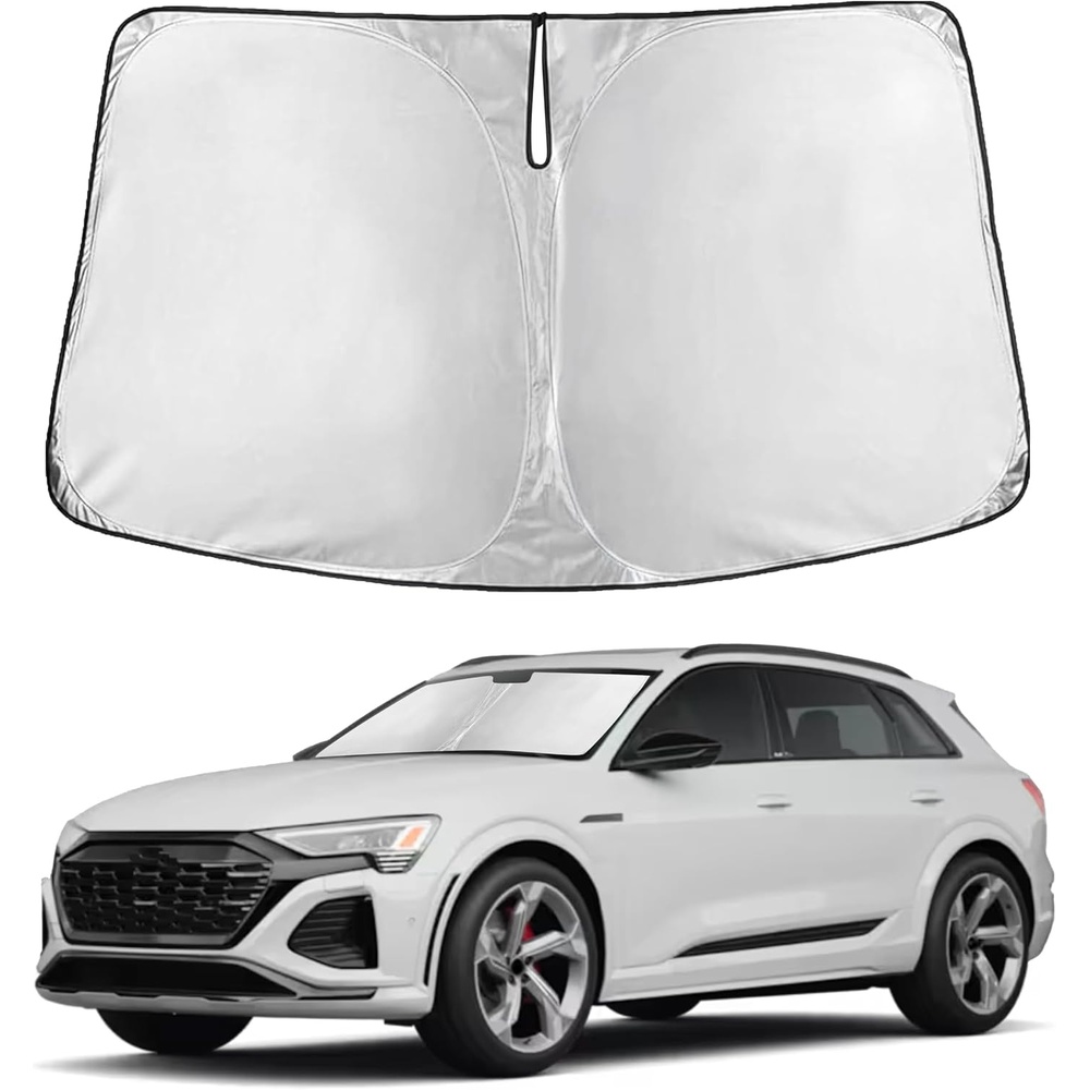 image:imageEcoNour Windshield Sunshade Compatible for Audi SQ8 20202023 2024 2025 Sun Visor for Front Windshield amp Window Sun Shade Cover UV Heat Blocker amp Protector Car Accessories