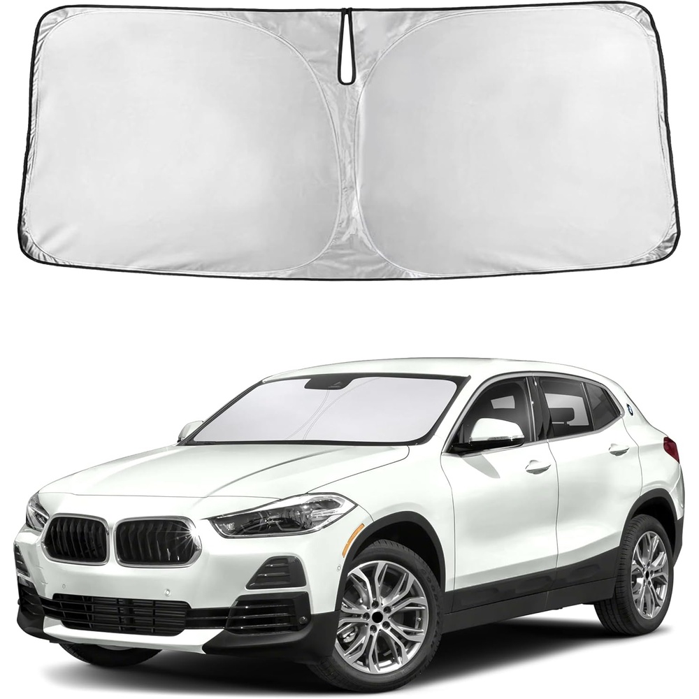 image:imageEcoNour Windshield Sunshade Compatible for BMW X2 20182021 2022 2023  Sun Visor for Front Windshield amp Window Sun Shade Cover UV Heat Blocker amp Protector Car Accessories