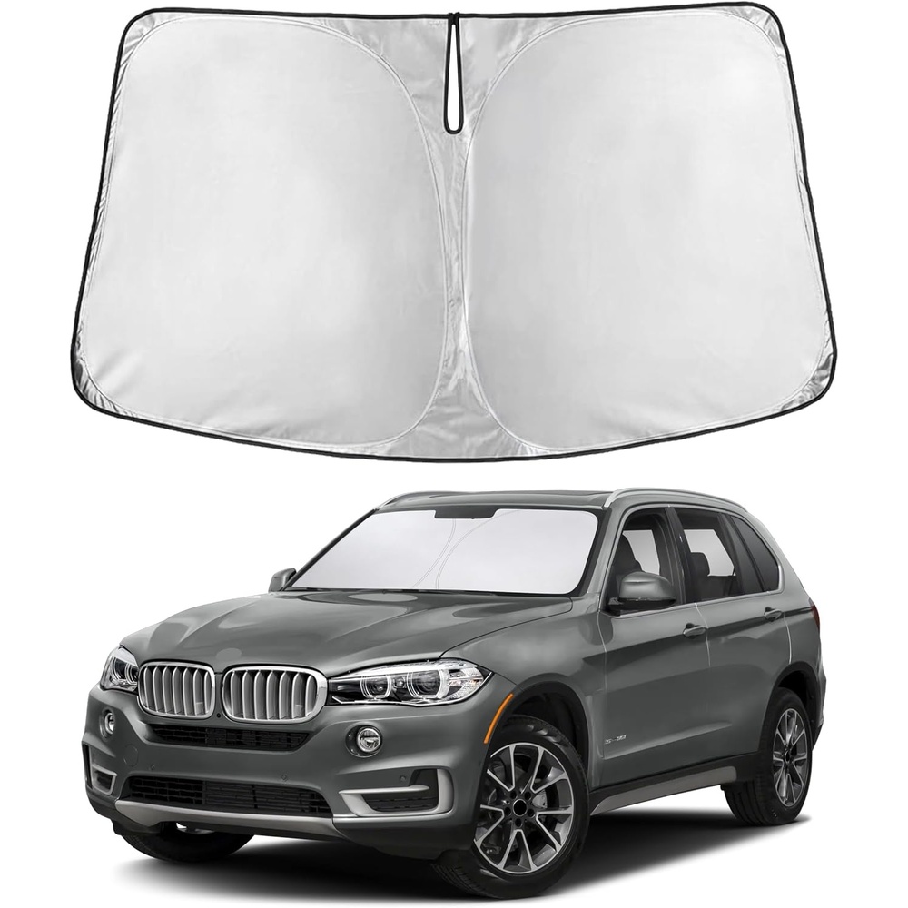 image:imageEcoNour Windshield Sunshade Compatible for BMW X5 20142016 2017 2018 Sun Visor for Front Windshield amp Window Sun Shade Cover UV Heat Blocker amp Protector Car Accessories