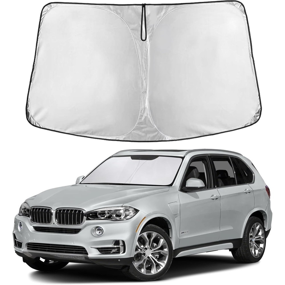 image:imageEcoNour Windshield Sunshade Compatible for BMW X5 20192024 2025 2026 Sun Visor for Front Windshield amp Window Sun Shade Cover UV Heat Blocker amp Protector Car Accessories