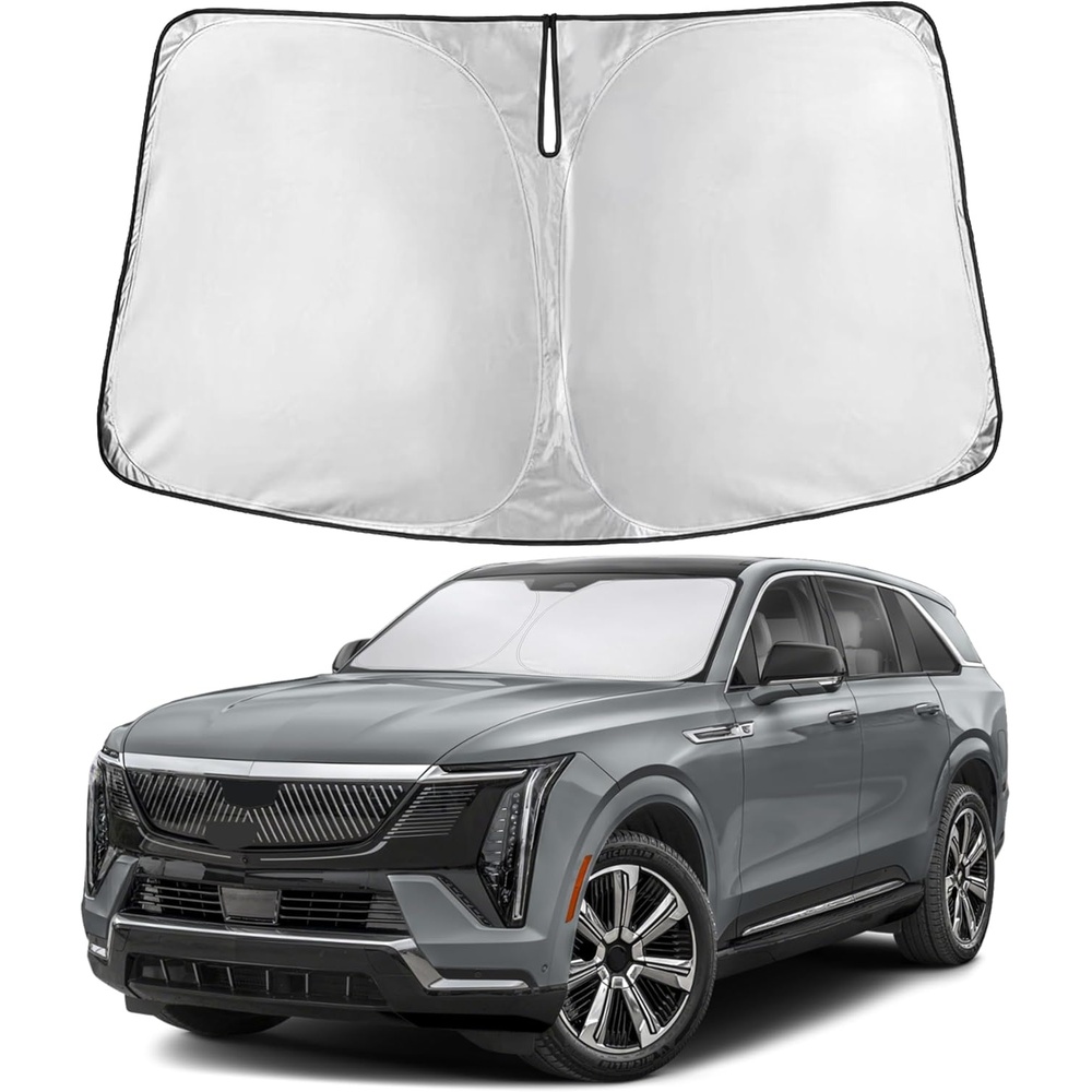 image:imageEcoNour Windshield Sunshade Compatible for Cadillac Escalade 20212025 2026  Sun Visor for Front Windshield amp Window Sun Shade Cover UV Heat Blocker amp Protector Car Accessories