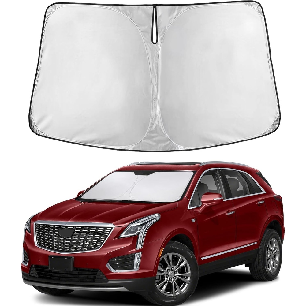 image:imageEcoNour Windshield Sunshade Compatible for Cadillac XT5 20172023 2024 2025 Sun Visor for Front Windshield amp Window Sun Shade Cover UV Heat Blocker amp Protector Car Accessories