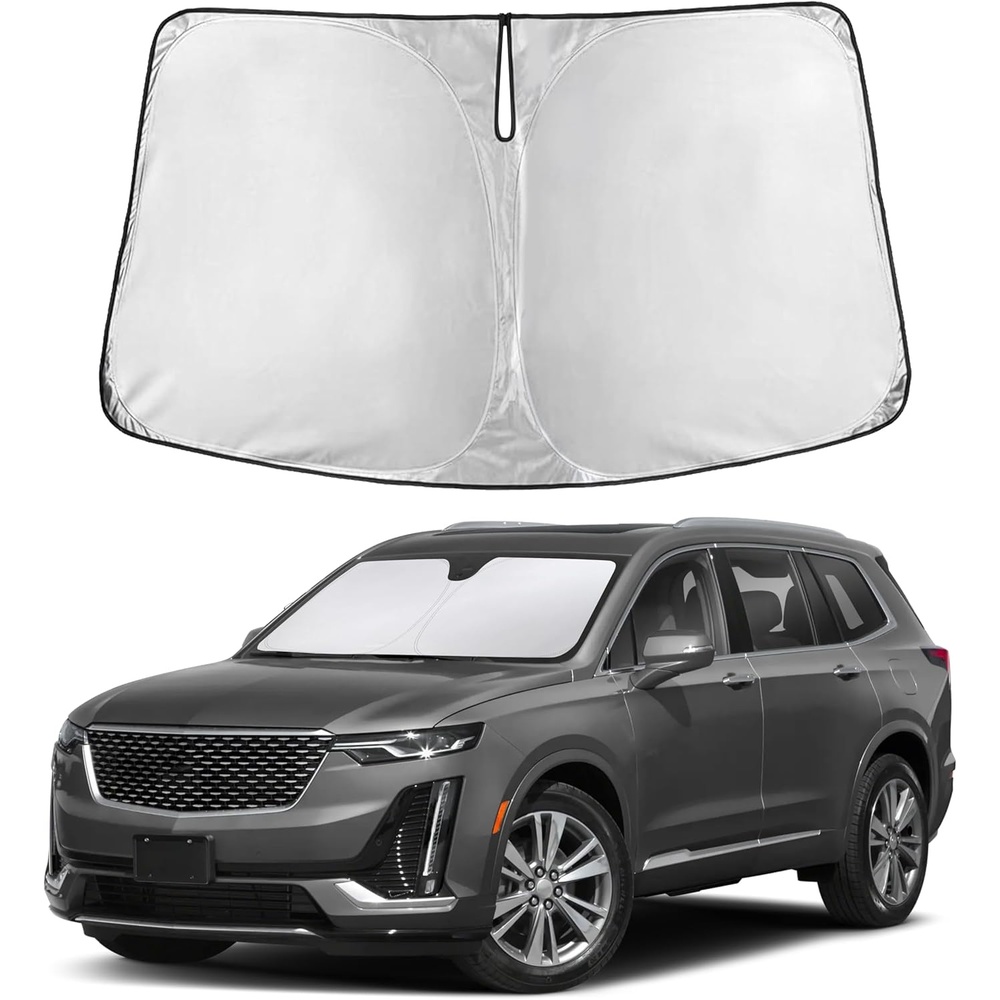 image:imageEcoNour Windshield Sunshade Compatible for Cadillac XT6 20202023 2024 2025 Sun Visor for Front Windshield amp Window Sun Shade Cover UV Heat Blocker amp Protector Car Accessories