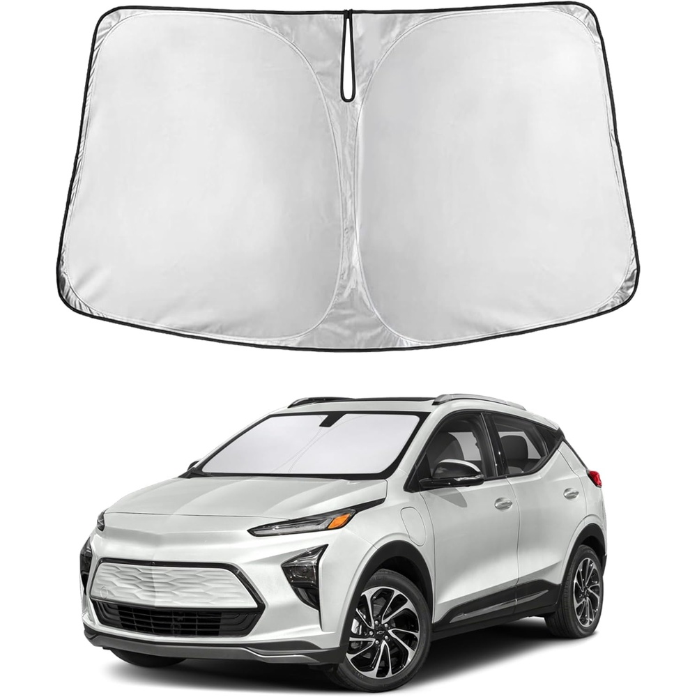 image:imageEcoNour Windshield Sunshade Compatible for Chevrolet BoltEUV 2022 2023 2024 Sun Visor for Front Windshield amp Window Sun Shade Cover UV Heat Blocker amp Protector Car Accessories