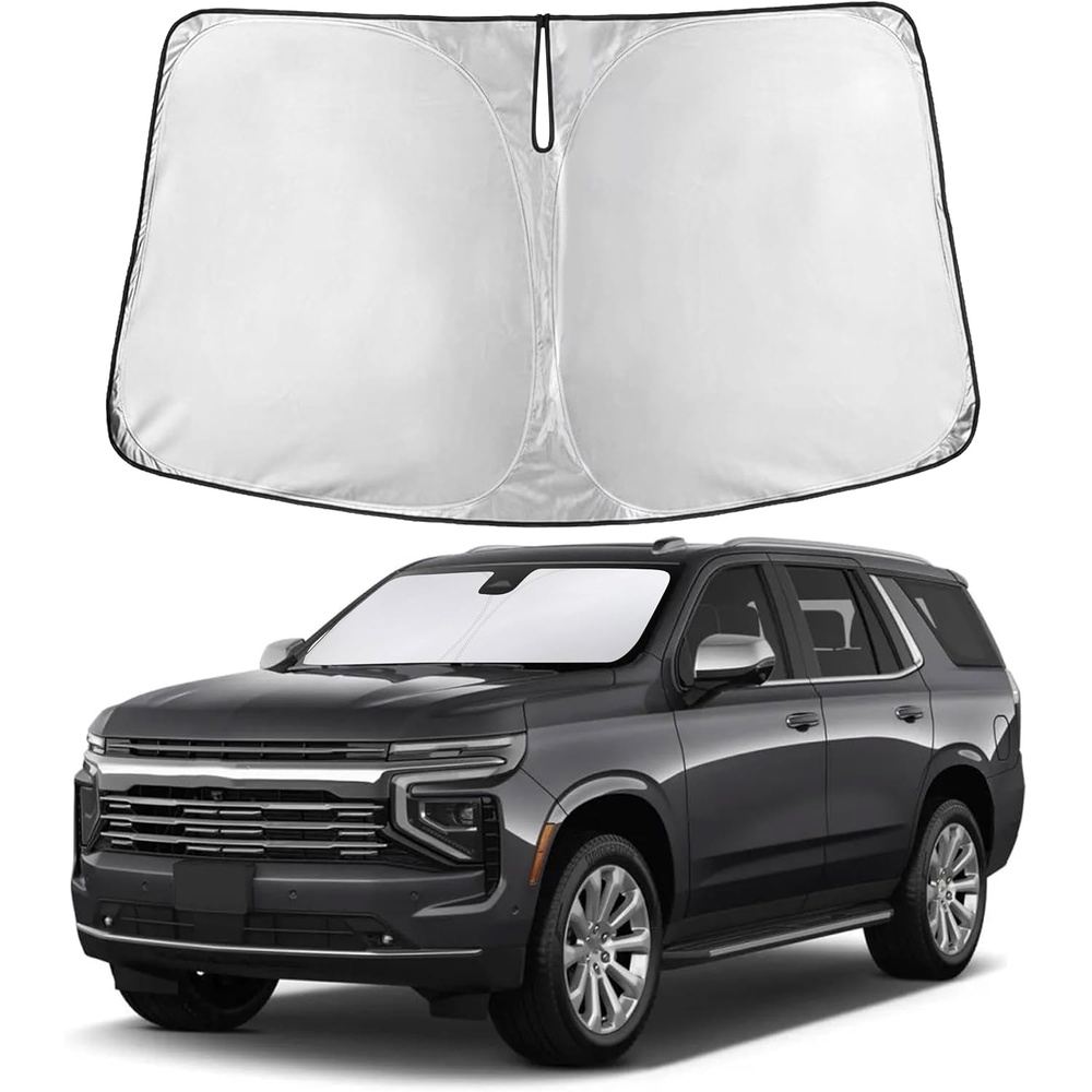 image:imageEcoNour Windshield Sunshade Compatible for Chevrolet Tahoe 20212025 2026  Sun Visor for Front Windshield amp Window Sun Shade Cover UV Heat Blocker amp Protector Car Accessories