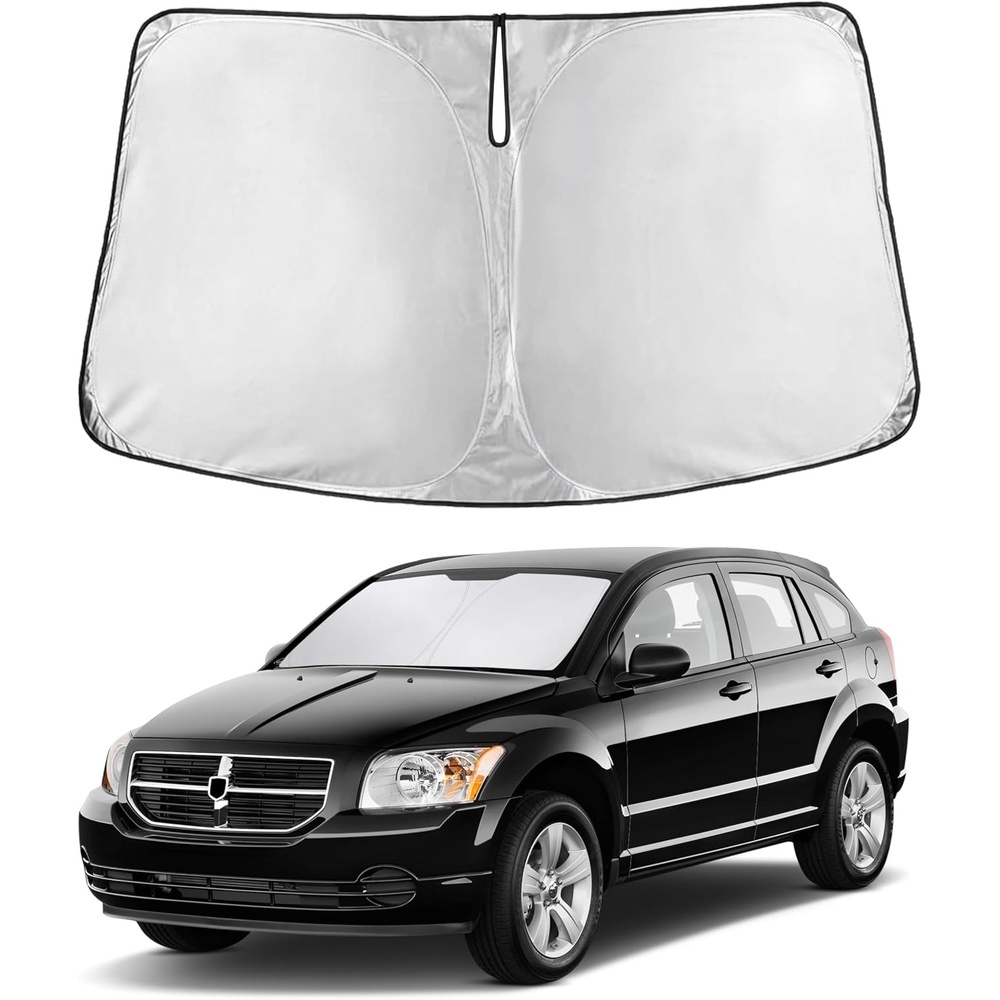 image:imageEcoNour Windshield Sunshade Compatible for Dodge Caliber 20072011 2012 Sun Visor for Front Windshield amp Window Sun Shade Cover UV Heat Blocker amp Protector Car Accessories