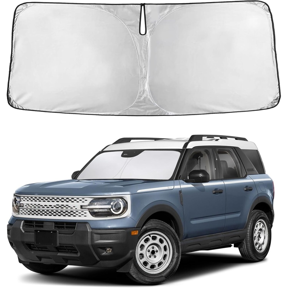 image:imageEcoNour Windshield Sunshade Compatible for Ford Bronco Sport 20212025 2026  Sun Visor for Front Windshield amp Window Sun Shade Cover UV Heat Blocker amp Protector Car Accessories