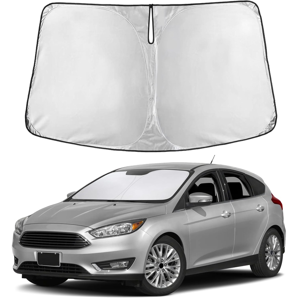 image:imageEcoNour Windshield Sunshade Compatible for Ford Focus 20122016 2017 2018  Sun Visor for Front Windshield amp Window Sun Shade Cover UV Heat Blocker amp Protector Car Accessories