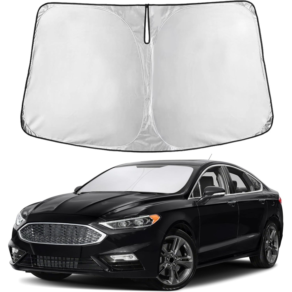 image:imageEcoNour Windshield Sunshade Compatible for Ford Fusion 20132019 2020 2021  Sun Visor for Front Windshield amp Window Sun Shade Cover UV Heat Blocker amp Protector Car Accessories