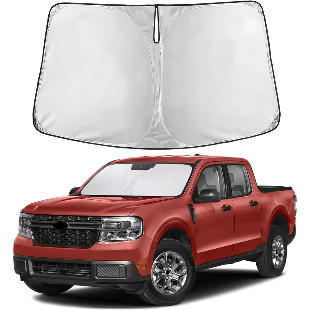 image:imageEcoNour Windshield Sunshade Compatible for Ford Maverick 20212025 2026  Sun Visor for Front Windshield amp Window Sun Shade Cover UV Heat Blocker amp Protector Car Accessories