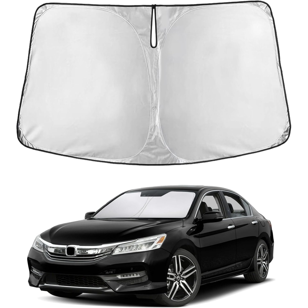 image:imageEcoNour Windshield Sunshade Compatible for Honda Accord 20132015 2016 2017 Sun Visor for Front Windshield amp Window Sun Shade Cover UV Heat Blocker amp Protector Car Accessories