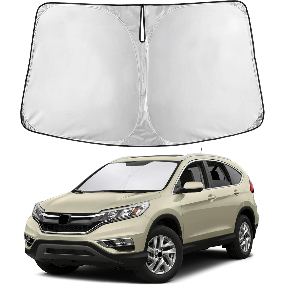 image:imageEcoNour Windshield Sunshade Compatible for Honda CRV 20122014 2015 2016 LX EX EXL Sport SportL Touring Sun Visor for Front Window Sun Shade Cover UV Protector Car Accessories