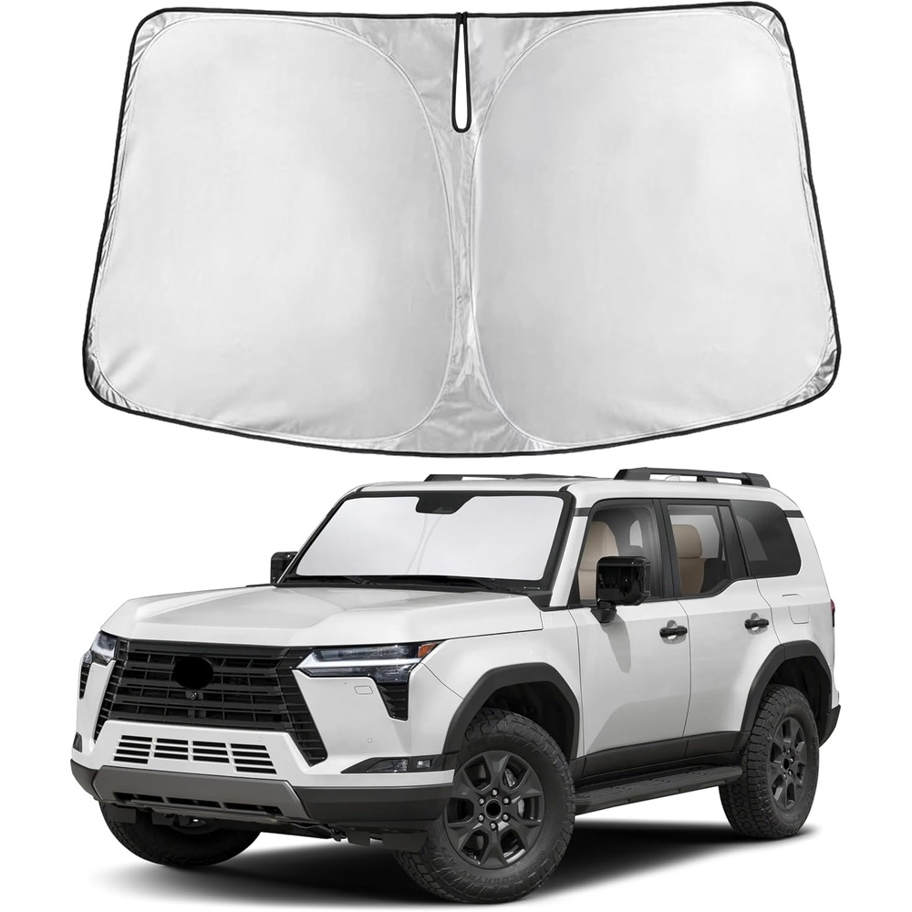 image:imageEcoNour Windshield Sunshade Compatible for Lexus GX550 2024 2025  Sun Visor for Front Windshield amp Window Sun Shade Cover UV Heat Blocker amp Protector Car Accessories