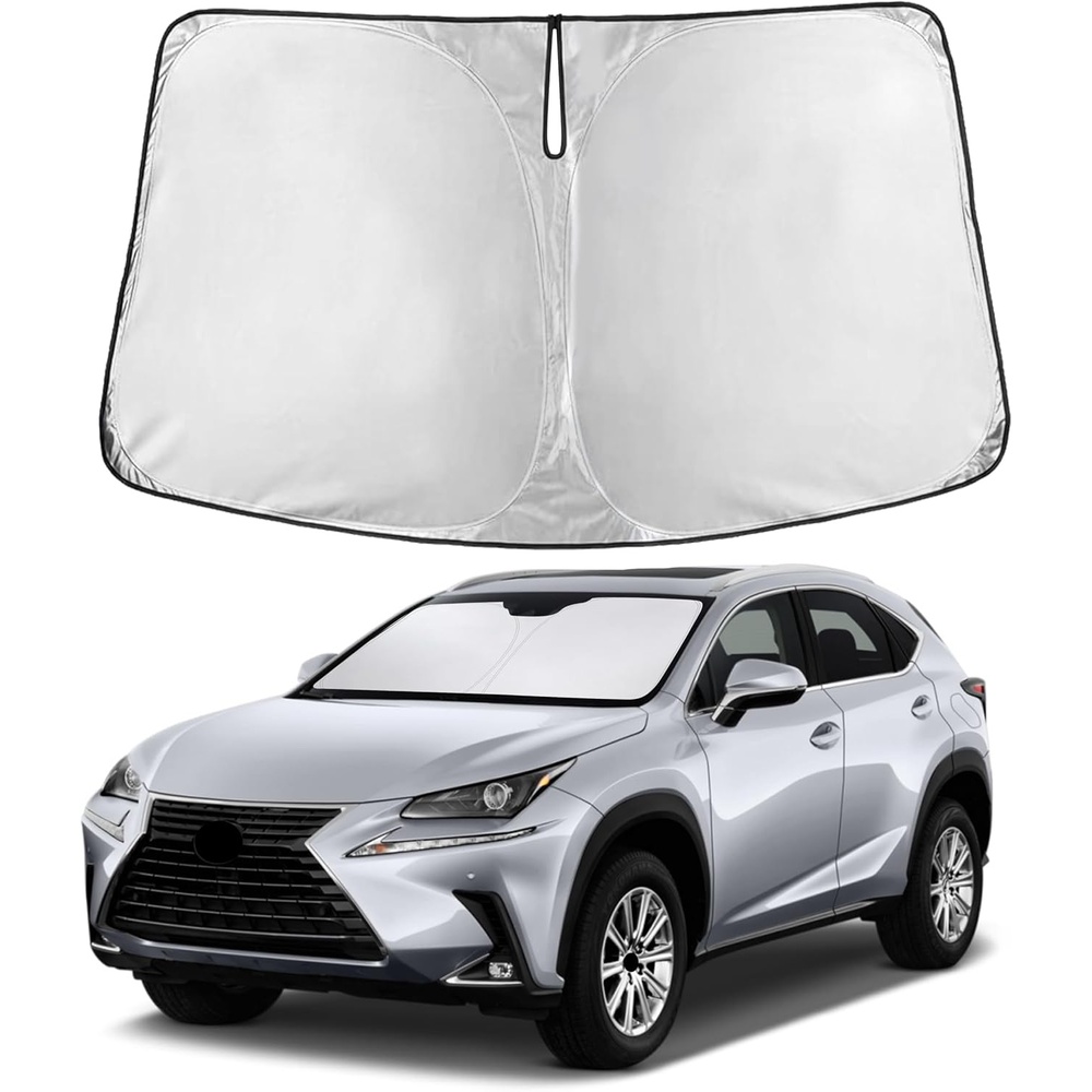 image:imageEcoNour Windshield Sunshade Compatible for Lexus NX 20152019 2020 2021 Sun Visor for Front Windshield amp Window Sun Shade Cover UV Heat Blocker amp Protector Car Accessories