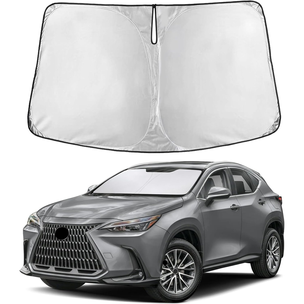 image:imageEcoNour Windshield Sunshade Compatible for Lexus NX 20222024 2025 2026 Sun Visor for Front Windshield amp Window Sun Shade Cover UV Heat Blocker amp Protector Car Accessories