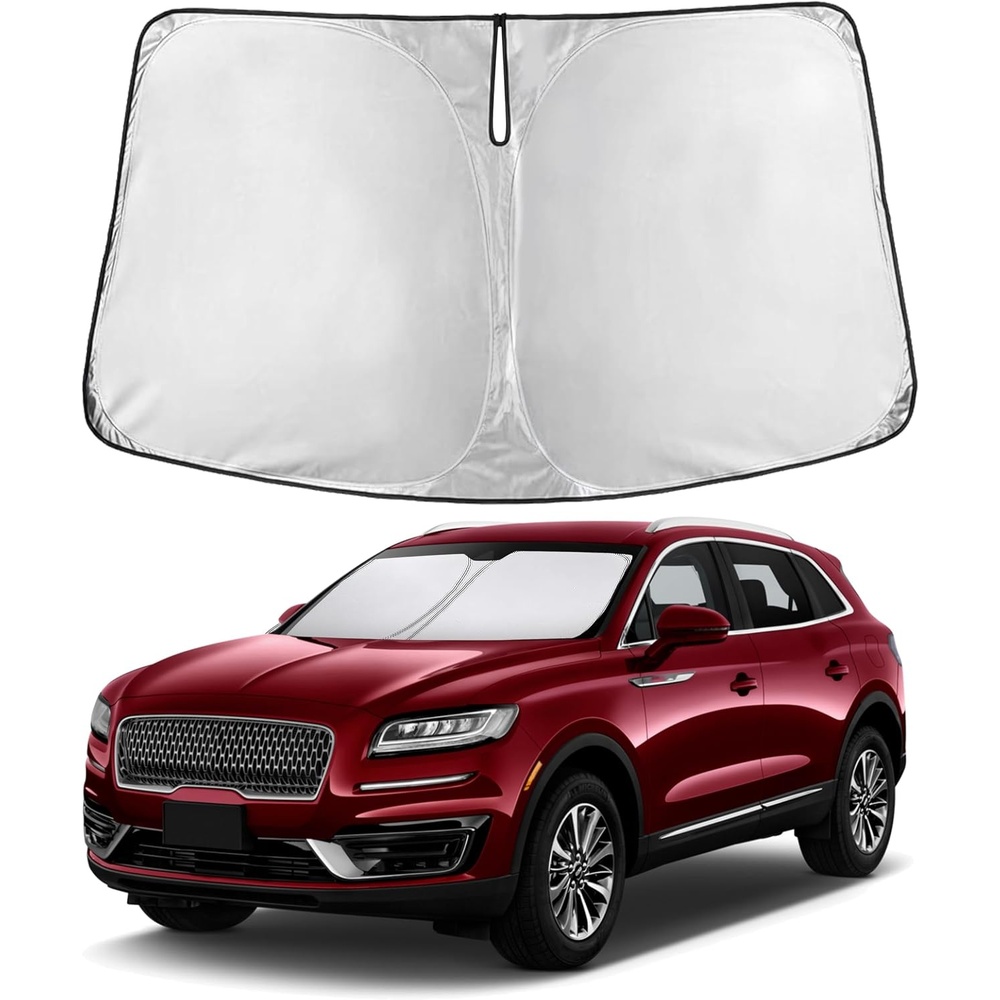 image:imageEcoNour Windshield Sunshade Compatible for Lincoln Nautilus 20192022 2023 Sun Visor for Front Windshield amp Window Sun Shade Cover UV Heat Blocker amp Protector Car Accessories