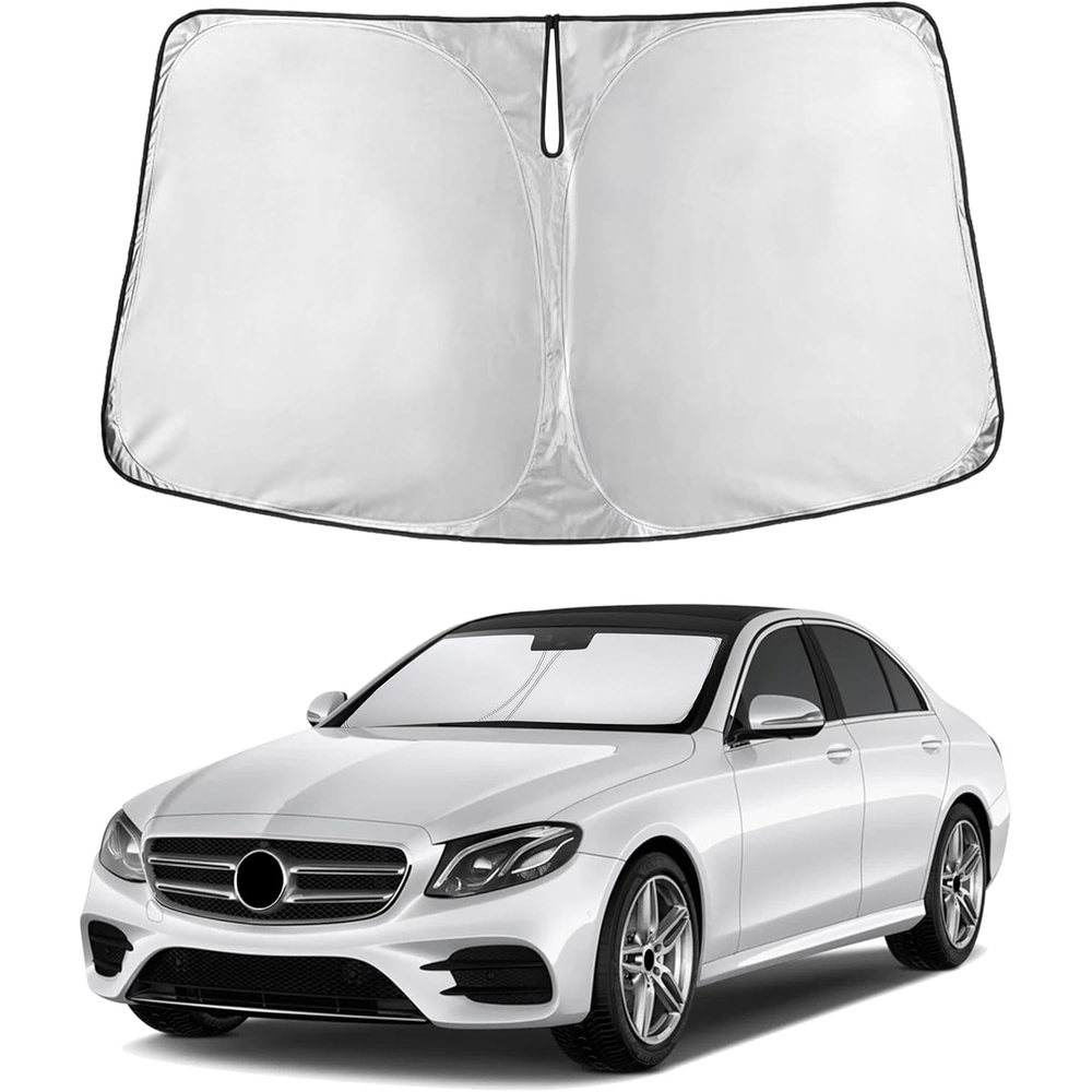 image:imageEcoNour Windshield Sunshade Compatible for MercedesBenz EClass 20102016 Sun Visor for Front Windshield amp Window Sun Shade Cover UV Heat Blocker amp Protector Car Accessories