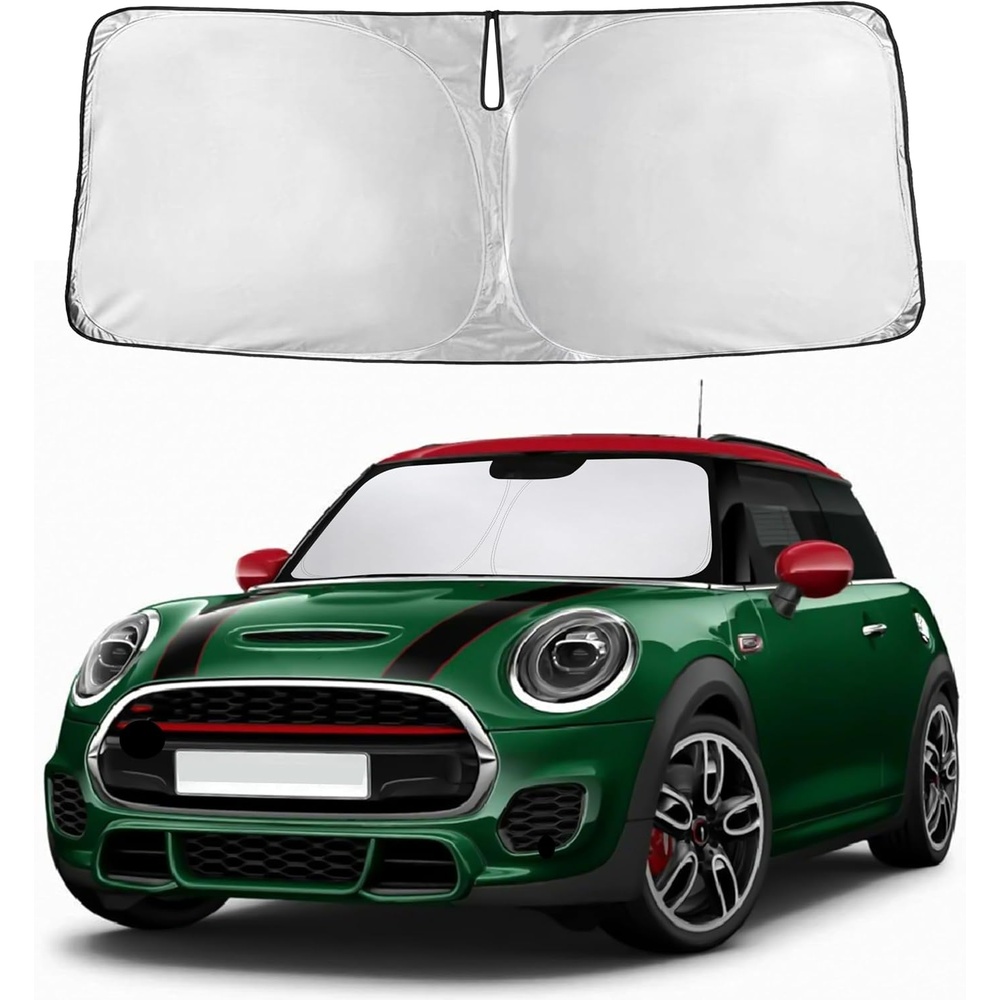 image:imageEcoNour Windshield Sunshade Compatible for Mini Cooper F55 20142023 2024  Sun Visor for Front Windshield amp Window Sun Shade Cover UV Heat Blocker amp Protector Car Accessories