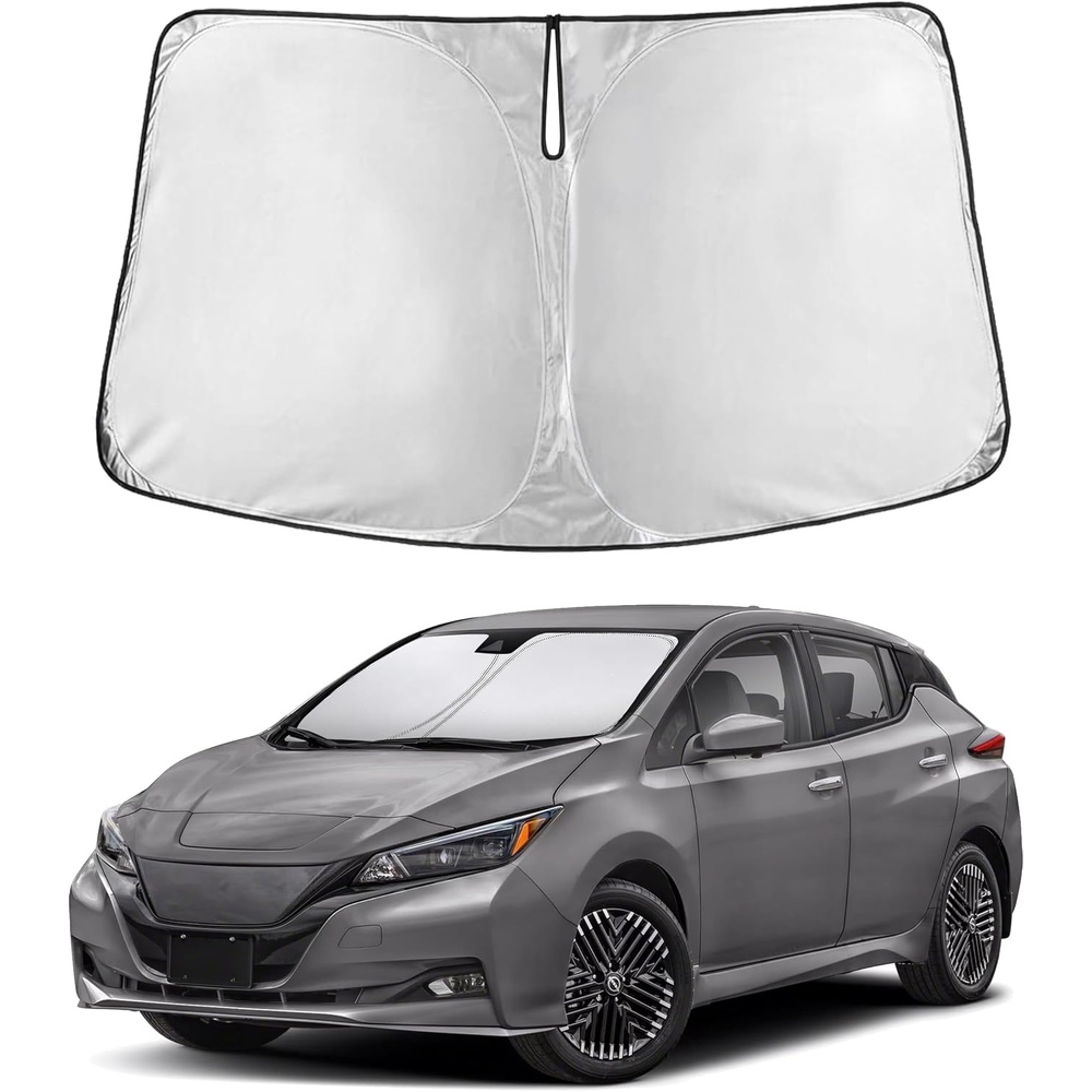 image:imageEcoNour Windshield Sunshade Compatible for Nissan Leaf 20182023 2024 2025 Sun Visor for Front Windshield amp Window Sun Shade Cover UV Heat Blocker amp Protector Car Accessories