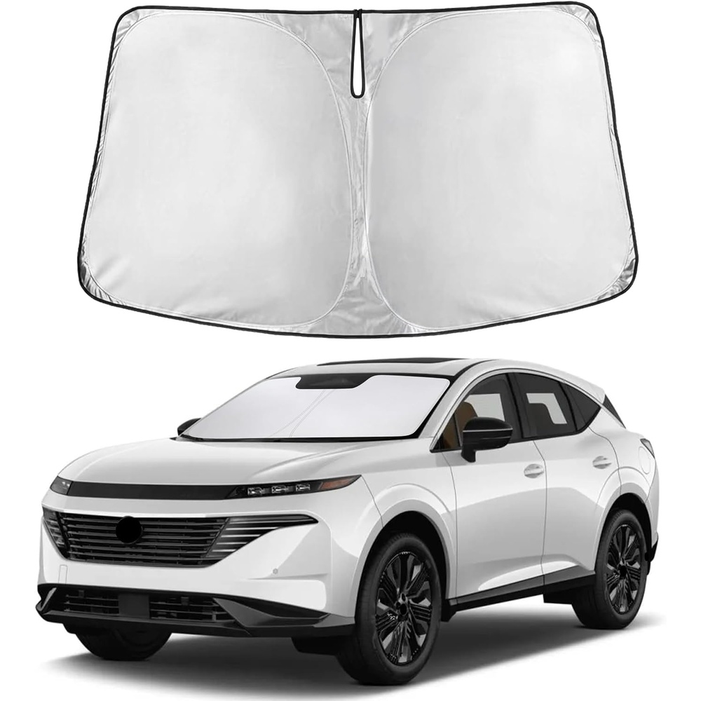 image:imageEcoNour Windshield Sunshade Compatible for Nissan Murano 2025 2026 SV Sun Visor for Front Windshield amp Window Sun Shade Cover UV Heat Blocker amp Protector Car Accessories