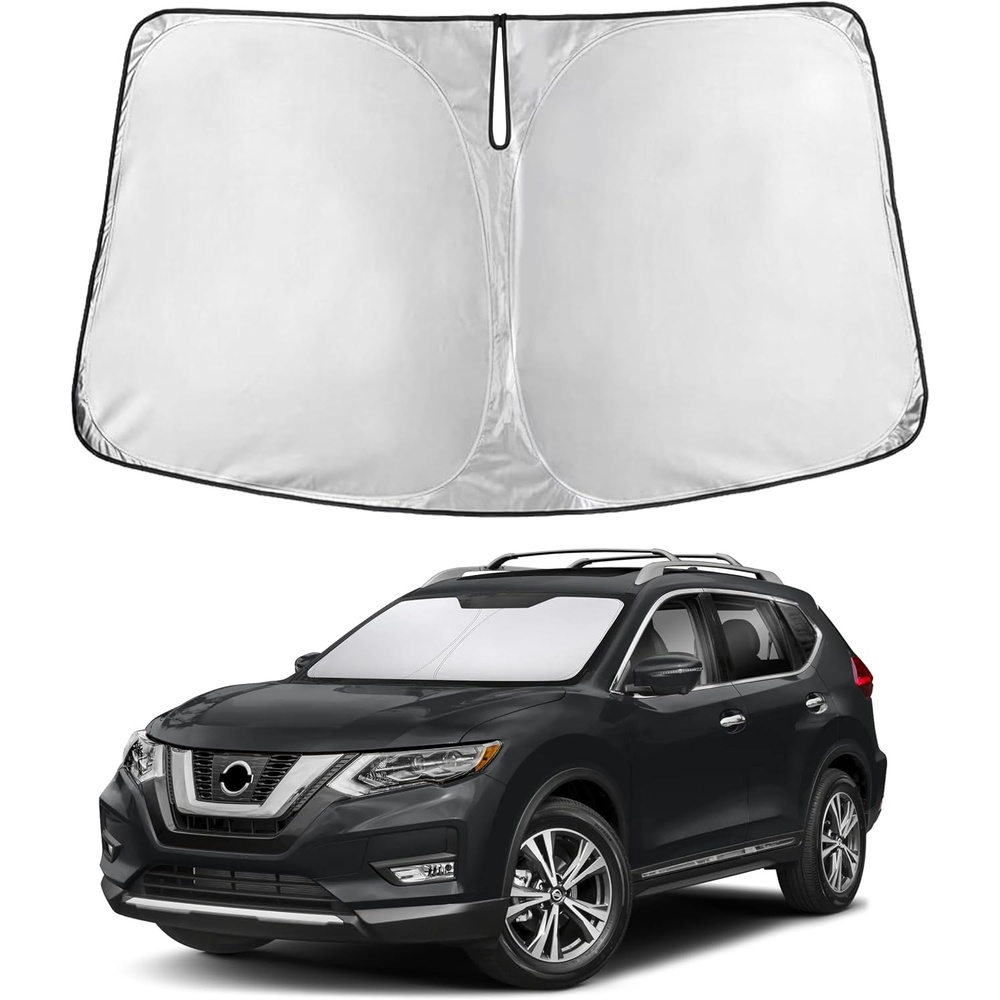 image:imageEcoNour Windshield Sunshade Compatible for Nissan Rogue 20142018 2019 2020 NOT for Rogue Sport Sun Visor for Front Window Sun Shade Cover UV Heat Blocker amp Protector Car Accessories
