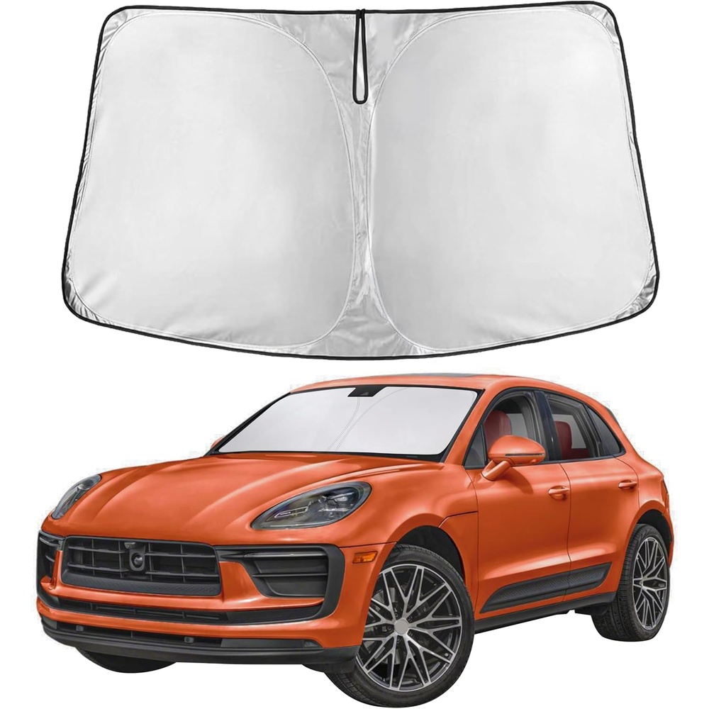 image:imageEcoNour Windshield Sunshade Compatible for Porsche Macan 20142025 2026 Sun Visor for Front Windshield amp Window Sun Shade Cover UV Heat Blocker amp Protector Car Accessories