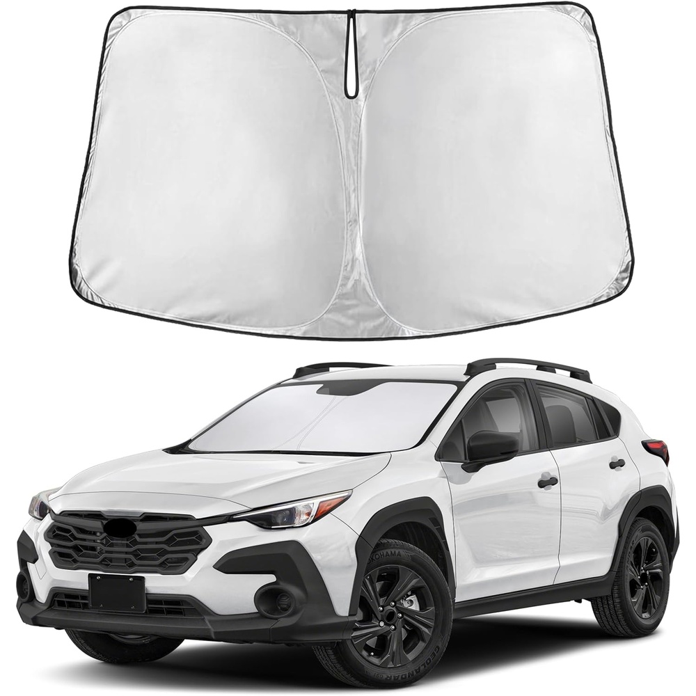 image:imageEcoNour Windshield Sunshade Compatible for Subaru Crosstrek 2024 2025 2026  Sun Visor for Front Windshield amp Window Sun Shade Cover UV Heat Blocker amp Protector Car Accessories