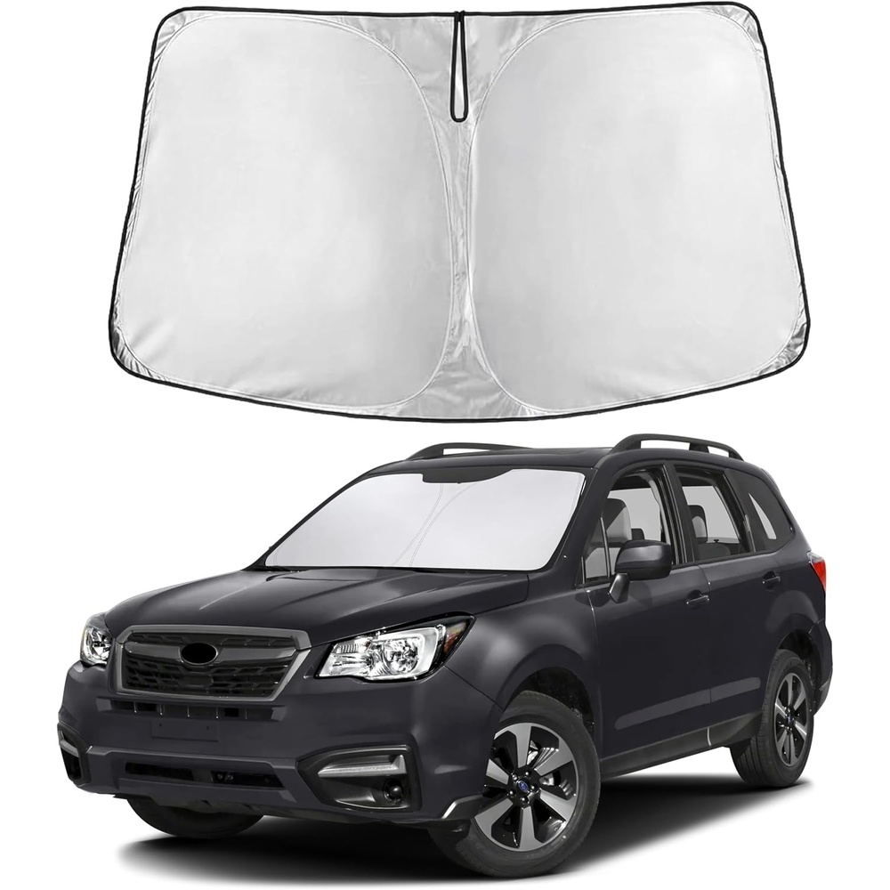 image:imageEcoNour Windshield Sunshade Compatible for Subaru Forester 20142017 2018 Sun Visor for Front Windshield amp Window Sun Shade Cover UV Heat Blocker amp Protector Car Accessories