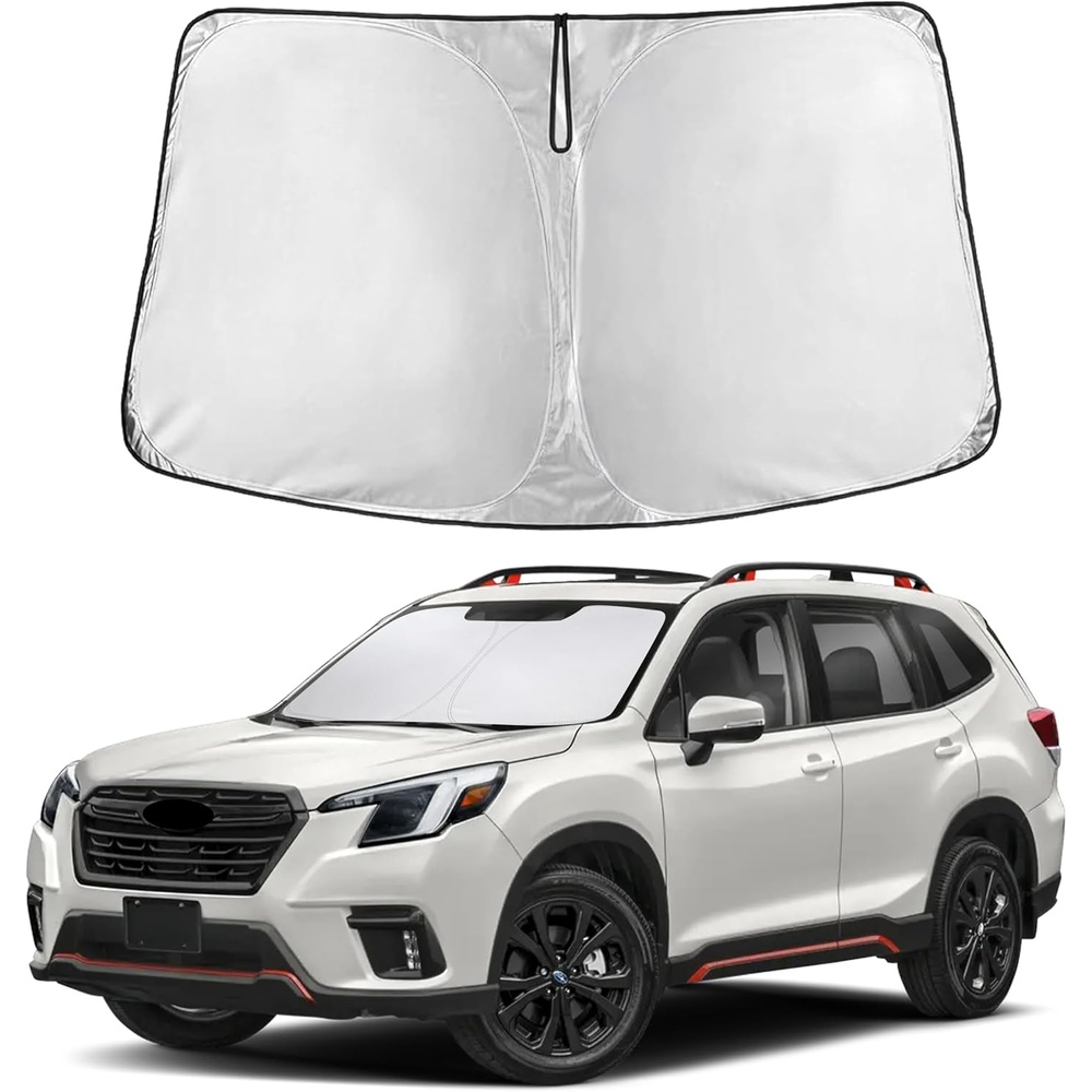 image:imageEcoNour Windshield Sunshade Compatible for Subaru Forester 20192023 2024  Sun Visor for Front Windshield amp Window Sun Shade Cover UV Heat Blocker amp Protector Car Accessories