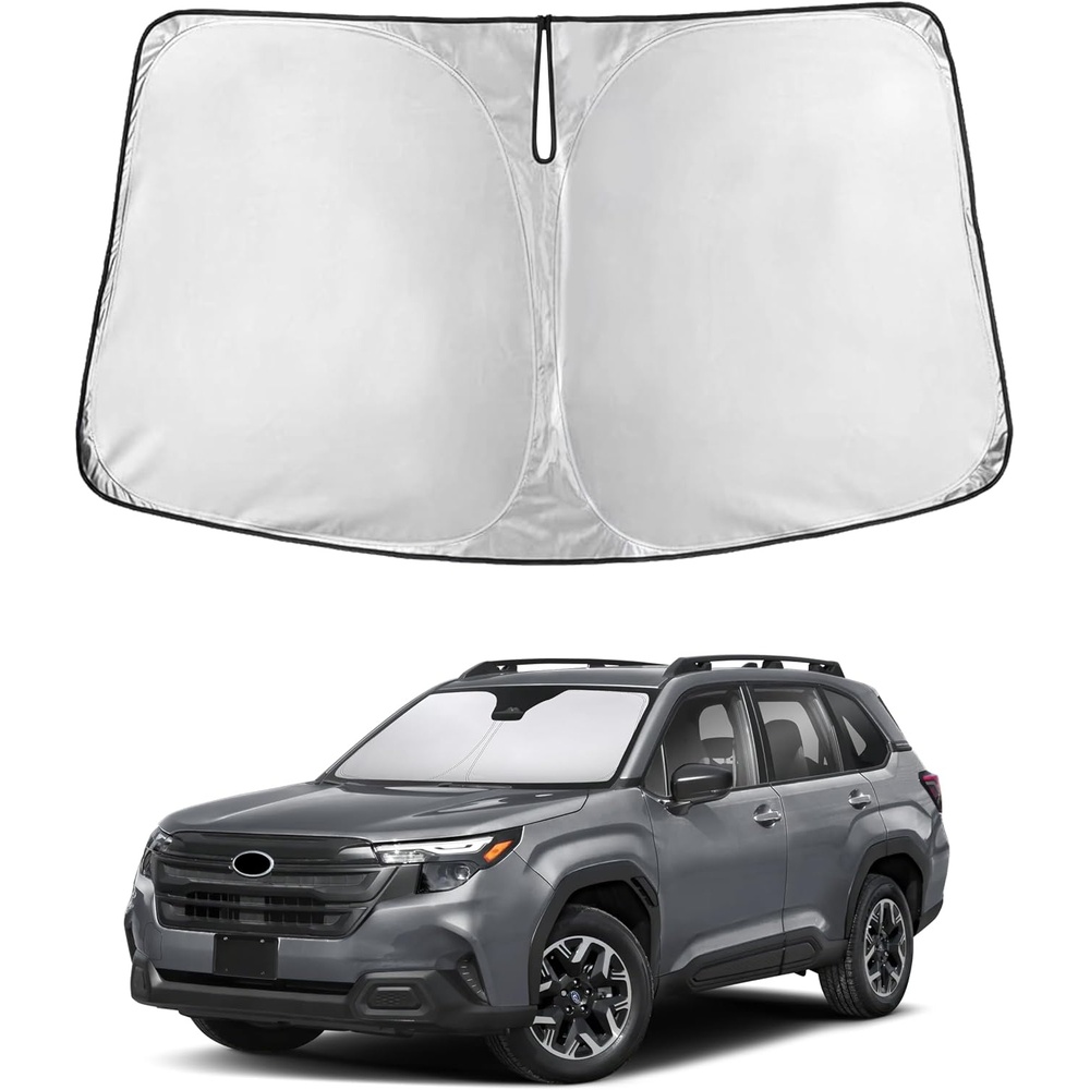 image:imageEcoNour Windshield Sunshade Compatible for Subaru Forester 2025 2026  Sun Visor for Front Windshield amp Window Sun Shade Cover UV Heat Blocker amp Protector Car Accessories