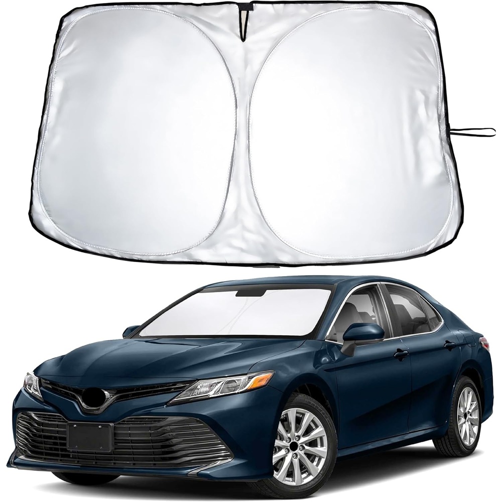 image:imageEcoNour Windshield Sunshade Compatible for Toyota Camry 20122015 2016 2017 LE SE SE Nightshade XLE XSE TRD Sun Visor for Front Windshield Sunshade Cover UV Blocker amp Protector Car Accessories
